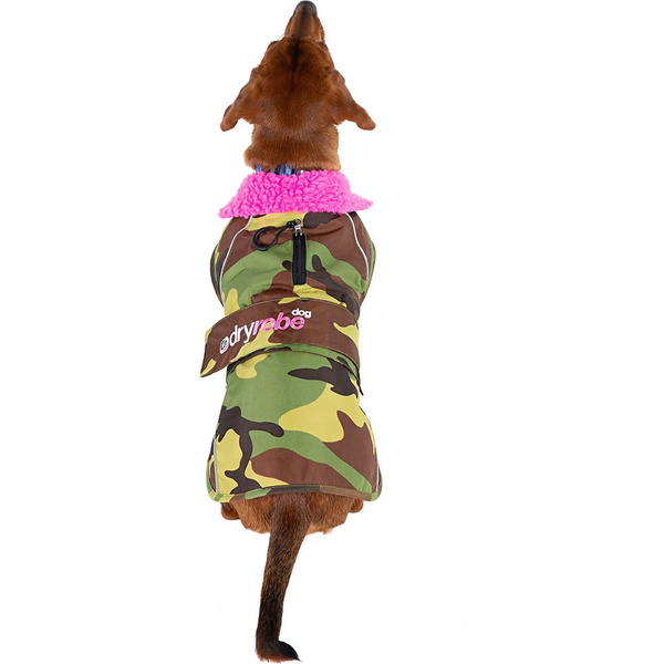 2026  Dryrobe -Hundemantel V3DRDC   Pink  / Camouflage