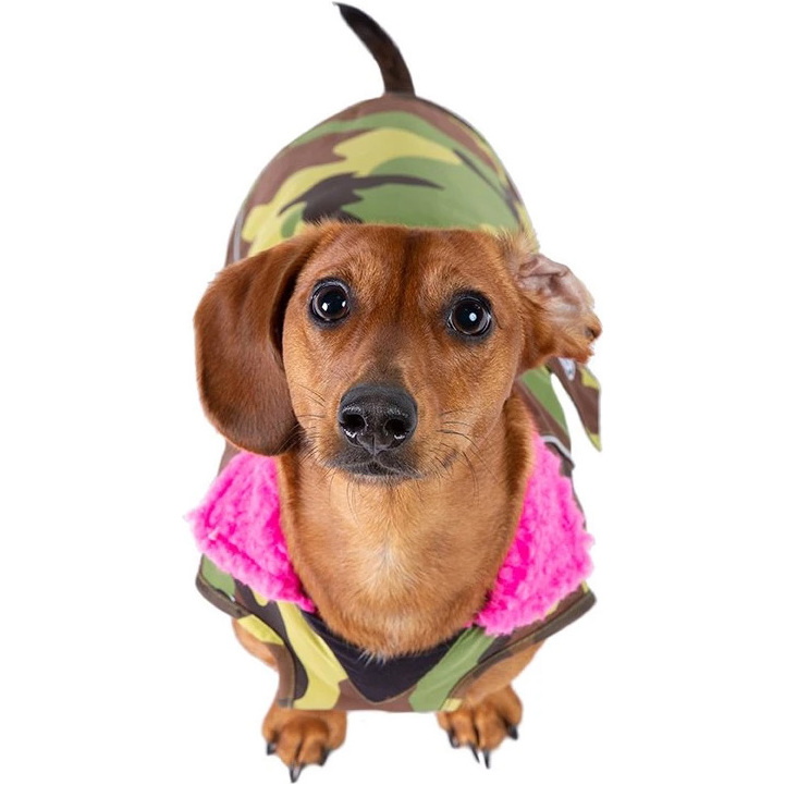 2026  Dryrobe -Hundemantel V3DRDC   Pink  / Camouflage