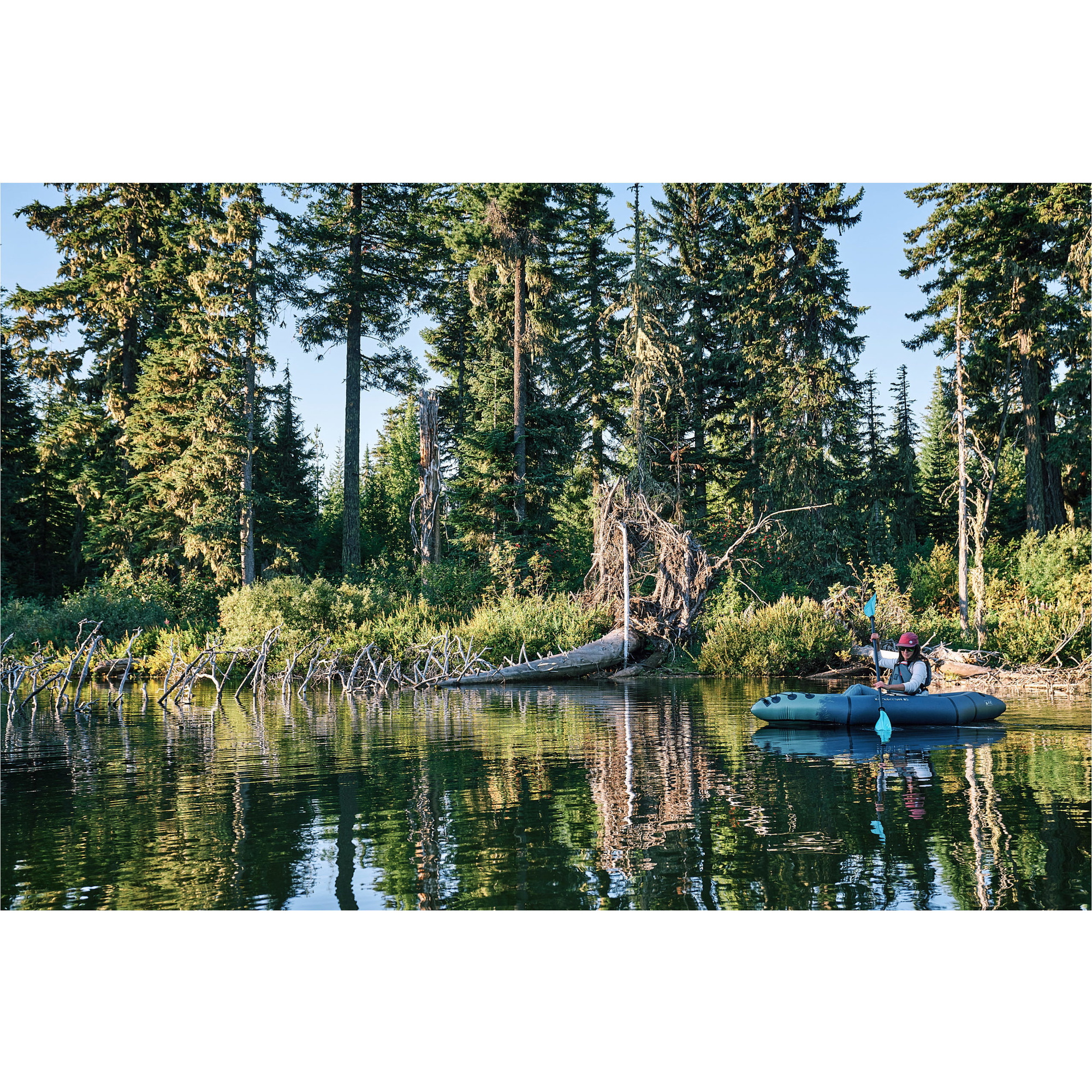 2026 Aquaglide Expedition Backwoods 85 Ultraleicht 1 Person Kajak AGEXP1 - Navy