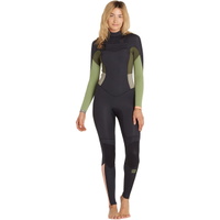 Damen 3 / 2mm Synergy Brust Zip Neoprenanzug GREEN TEA
