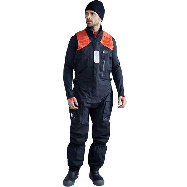2025 Gill Männer OS1 Ocean Sailing Trousers OS13T - Graphite / Orange