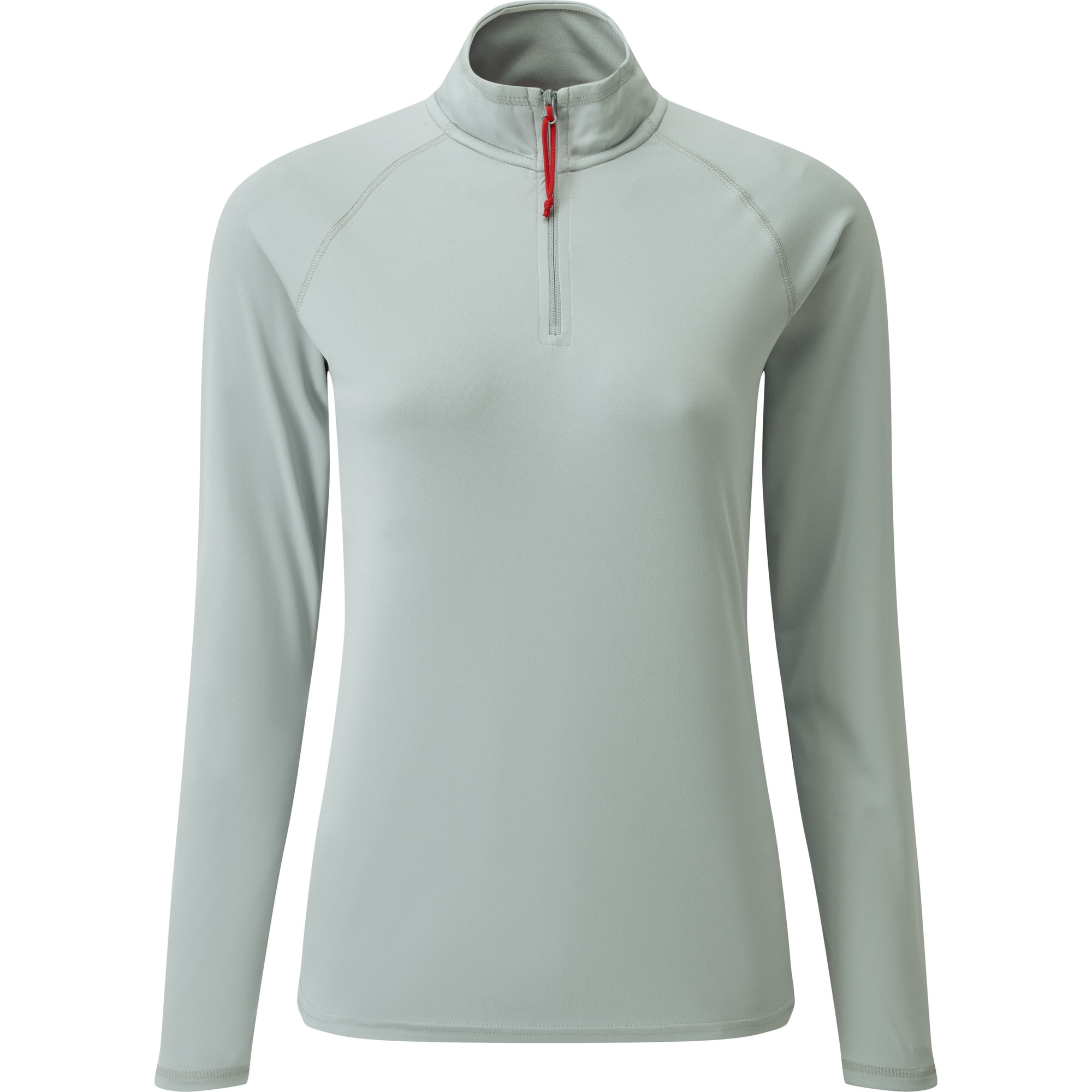 2026 Gill Damen Uv Tec Zip Neck Top Grau Uv009w