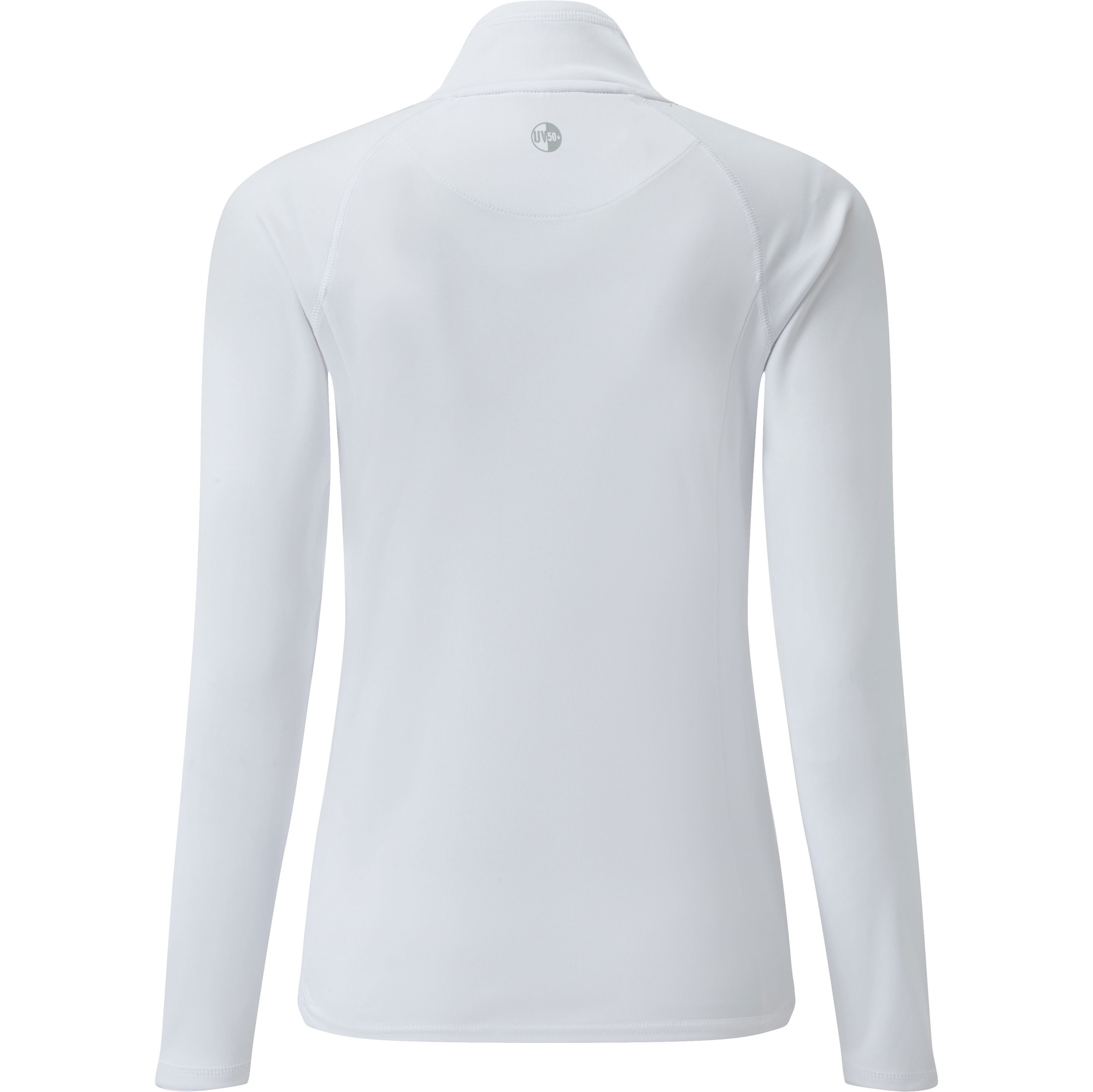 2026 Gill Frauen Uv Tec Zip Neck Top Weiß Uv009w