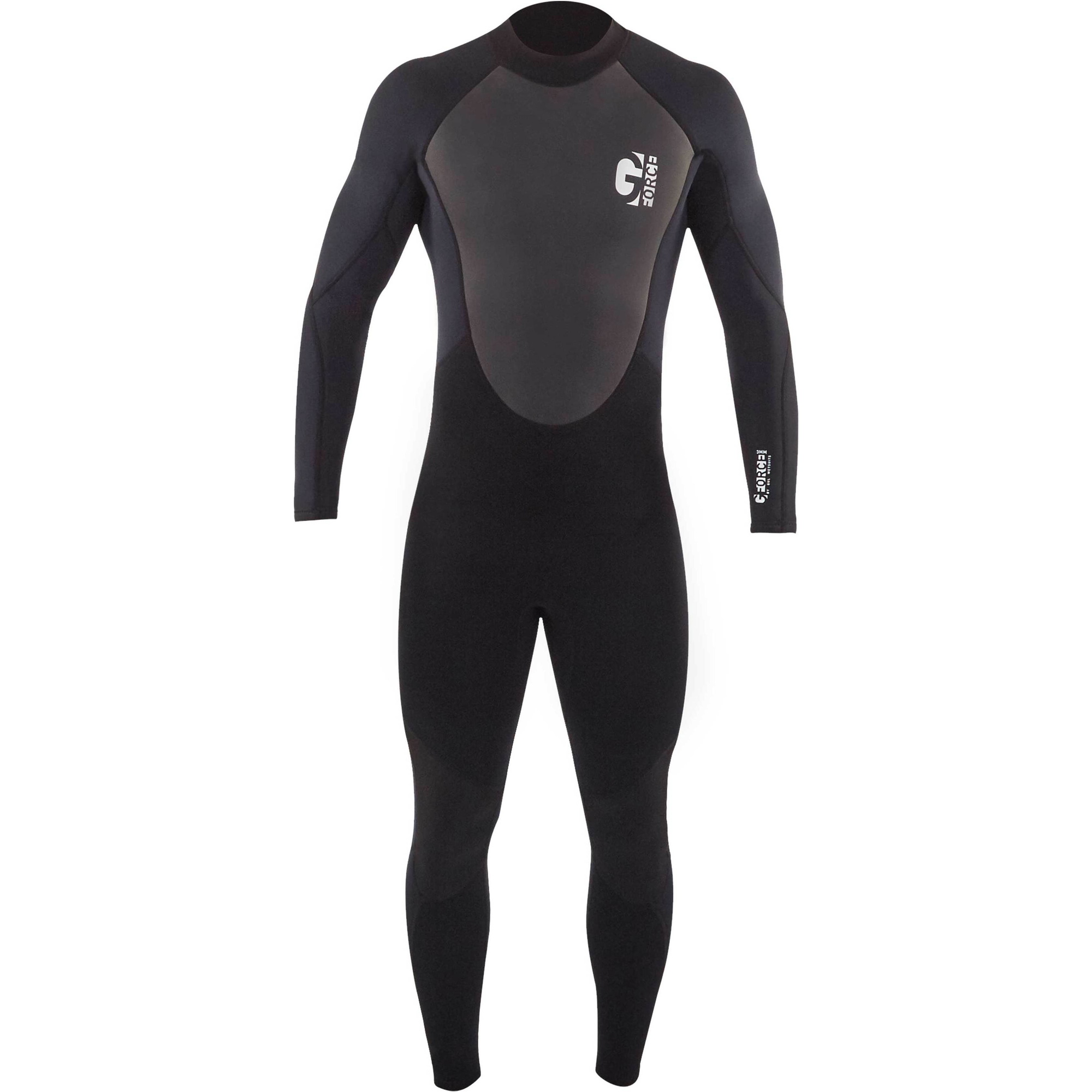 2026 Gul Junior G-Force 3mm Back Zip Flatlock Wetsuit GF1307-B7 - Black