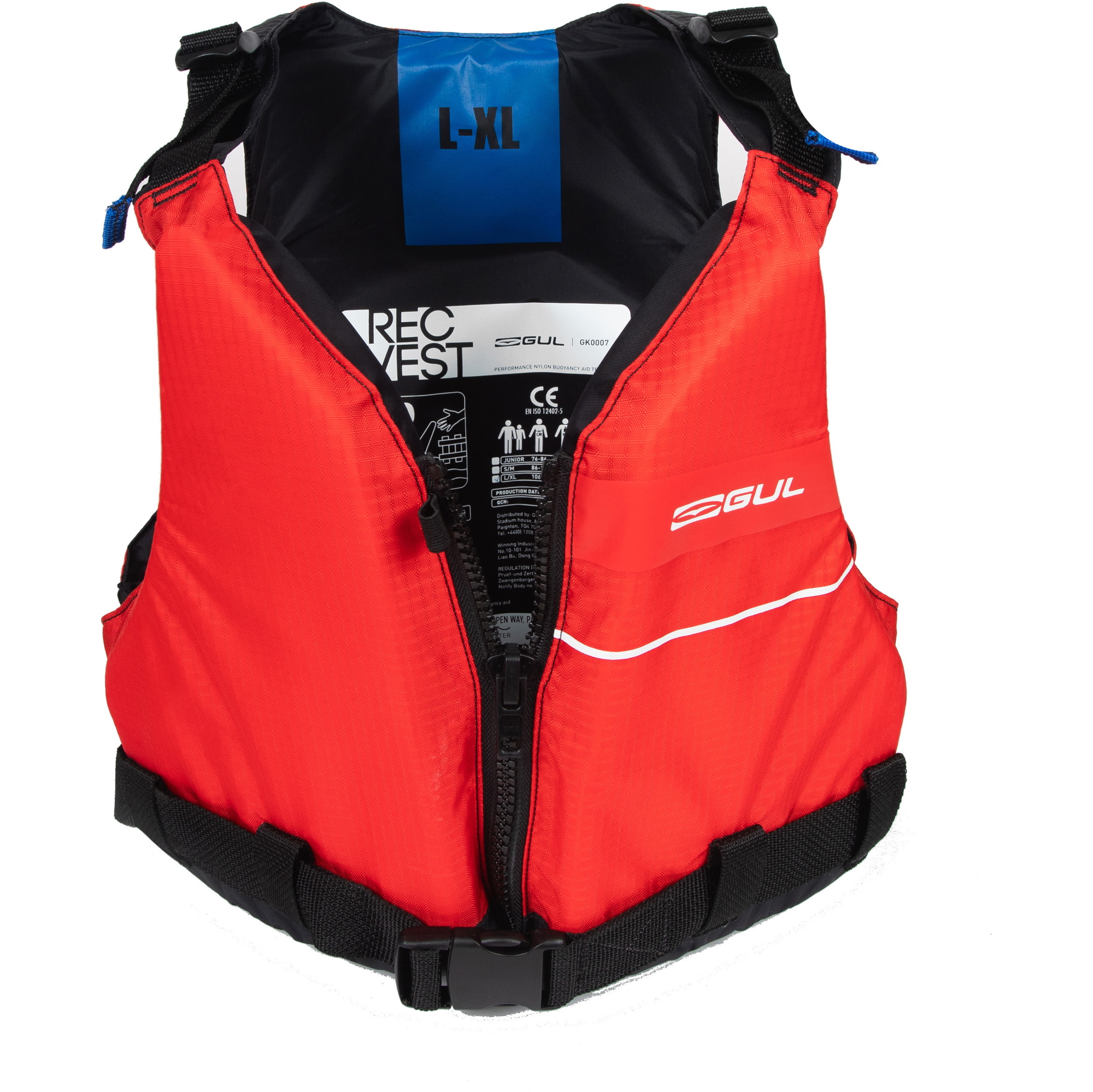 2026 Gul Junior Erholungsweste Schwimmhilfe Gk0007-B7 - Red / Black
