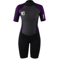 Frauen G-Force 3mm Rückenreißverschluss Shorty Neoprenanzug