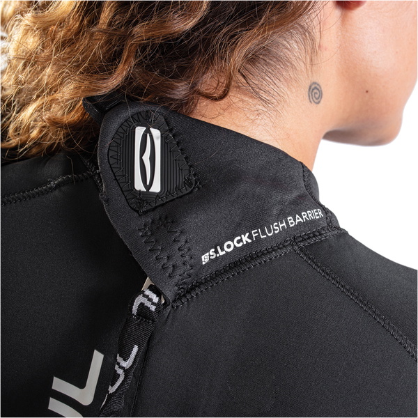 2021 Gul Frauen Response 5/3mm R&uuml;ckenrei&szlig;verschluss Gbs Neoprenanzug RE1229-B9 - Jet Grey / Black