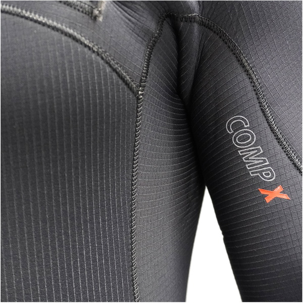 2023 Xcel Mens Comp X 4.5mm / 3.5mm Hooded Chest Zip Wetsuit XW21MN45C2H0 - Black