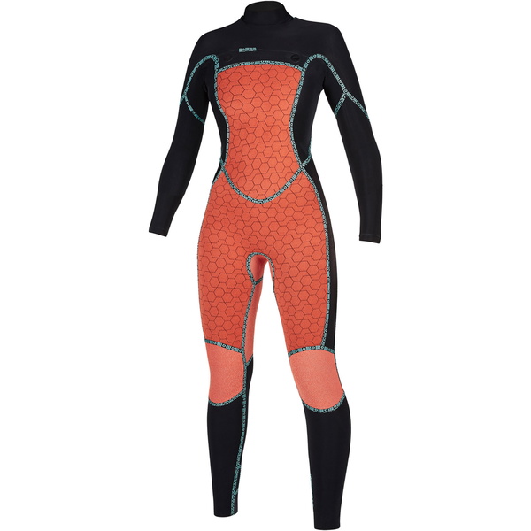 2019 Mystic Frauen Geblendet 3/2 Doppel Chest Zip Anzug 200023 - Navy