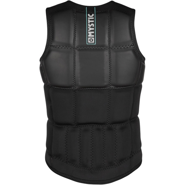 2021 Mystic Frauen Geblendet Front Zip Wake Impact Weste 200187 - Schwarz Allover