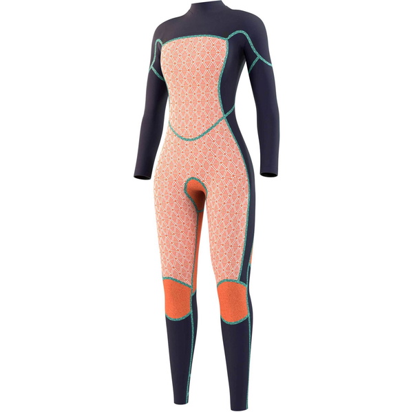 2021 Mystic Frauen Diva 5/3mm Chest Zip Wetsuit 210075 - Nachtblau