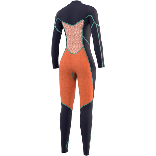 2021 Mystic Frauen Diva 5/3mm Chest Zip Wetsuit 210075 - Nachtblau