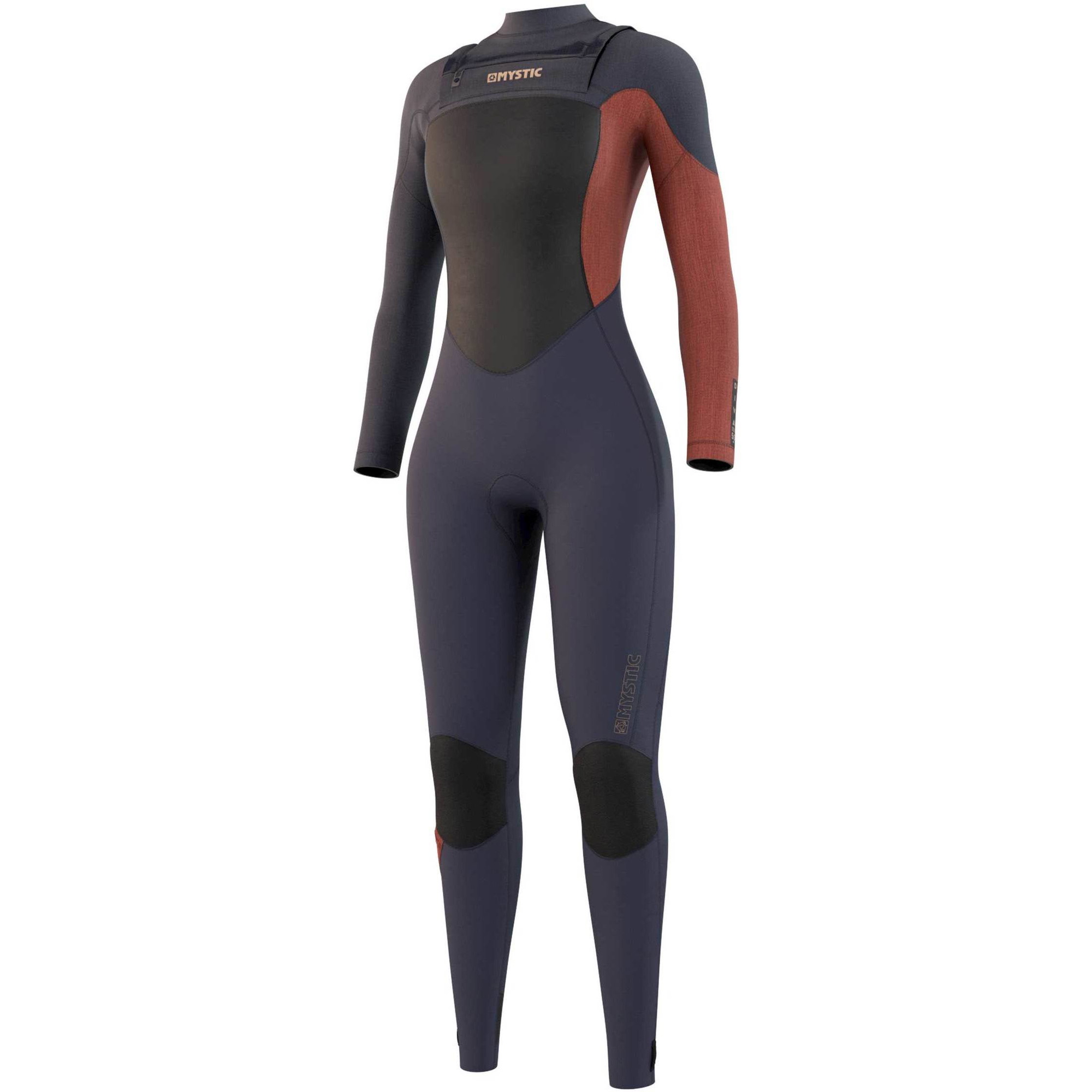 2021 Mystic Frauen Diva 5/3mm Chest Zip Wetsuit 210075 - Nachtblau