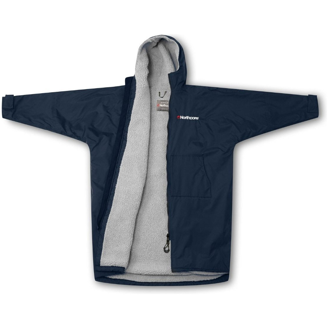 2026 Northcore Beach Basha Sport Langarm Changing Robe Noco24n - Blau