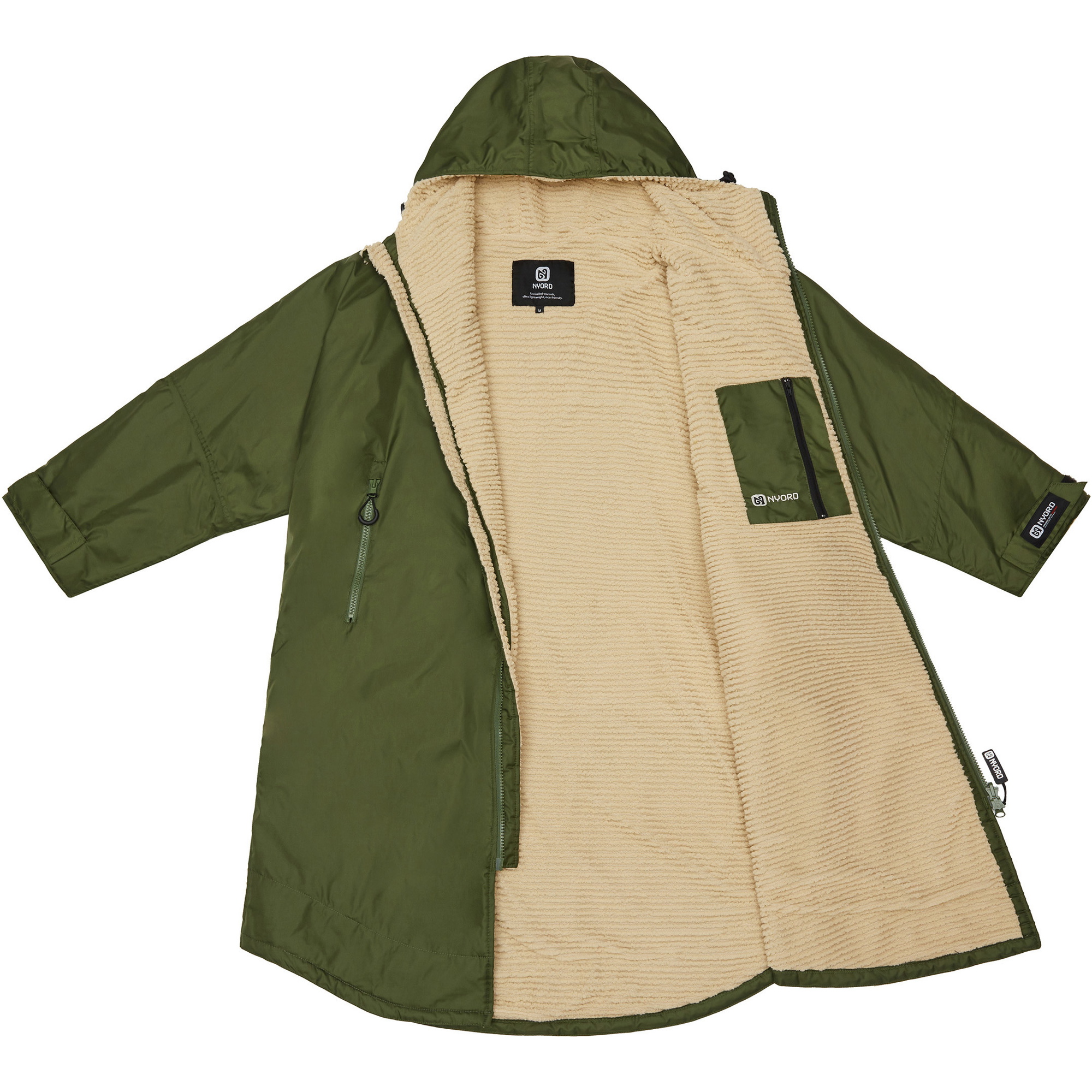 2026 Nyord Primaloft Outdoor-Wickelmantel ACC0005 - Khaki / Ecru