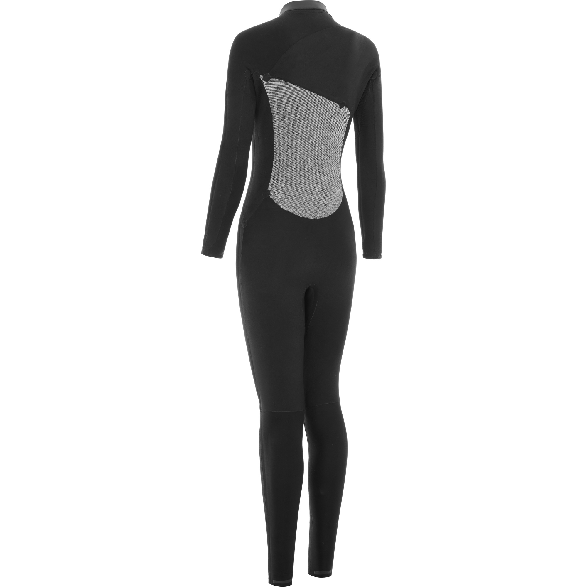 2025 Nyord Frauen Furno Warmth 4/3mm Brustreißverschluss Gbs Neoprenanzug FWW43001 - Black