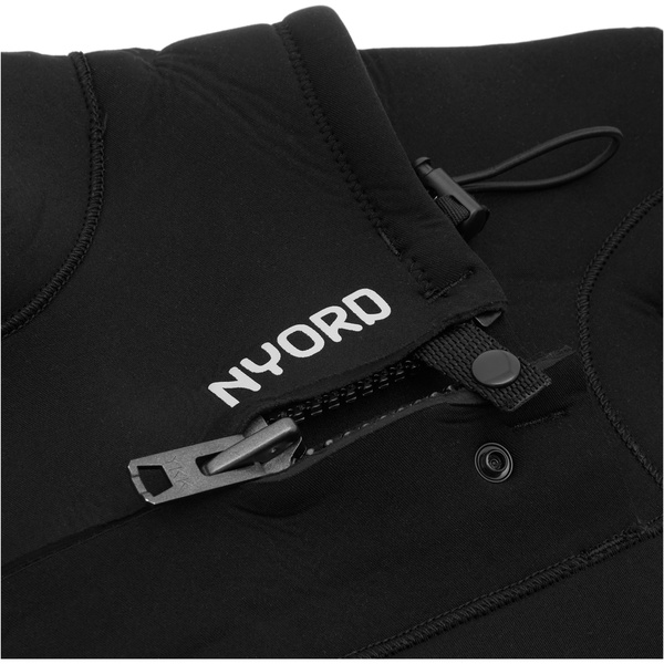 2025 Nyord Frauen Furno Warmth 5/4mm Brustreißverschluss Neoprenanzug FWW54001 - Black