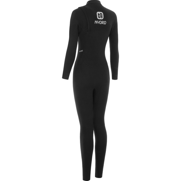 2025 Nyord Frauen Furno Warmth 5/4mm Brustreißverschluss Neoprenanzug FWW54001 - Black