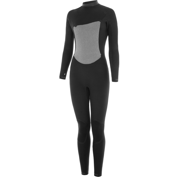 2025 Nyord Frauen Furno Warmth 5/4mm Brustreißverschluss Neoprenanzug FWW54001 - Black