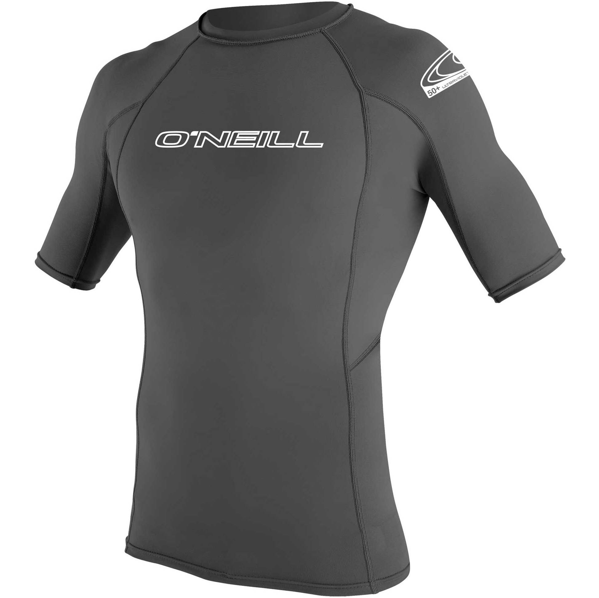 2025 O'Neill Basic Skins Short Sleeve Crew Rash Vest 3341 - Graphite