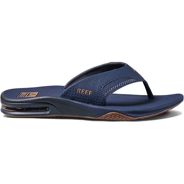 2021 Reef Herren Fanning Flaschenöffner Flip Flops / Sandalen Ci2544 - Tiefsee