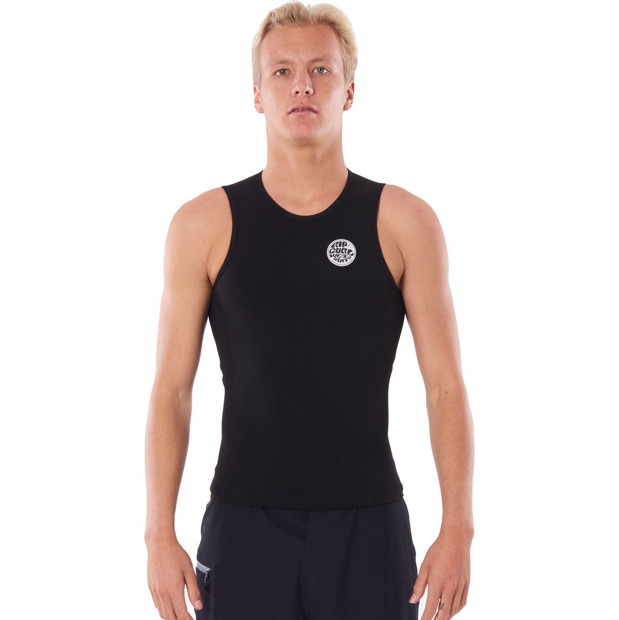 2026 Rip Curl Männer Flashbomb 0.5mm Sleeveless Vest WVEYCM - Black
