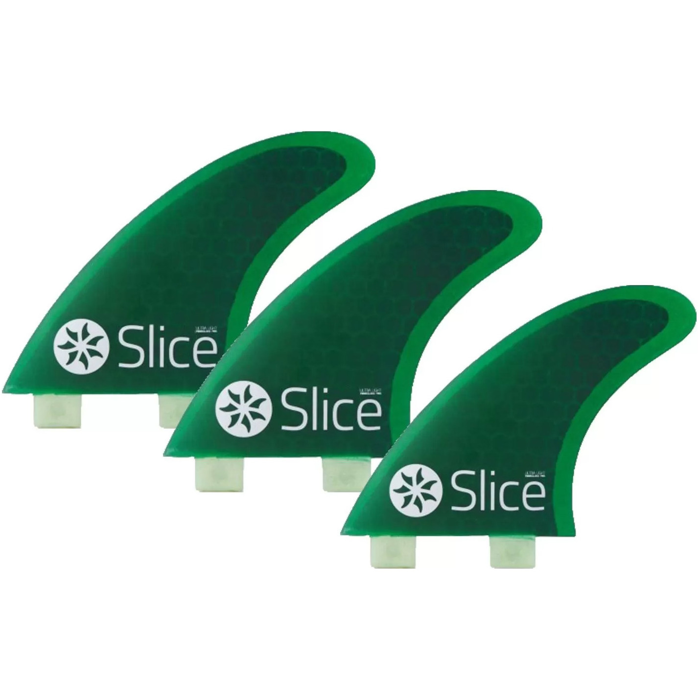 2026 Slice Ultraleicht Hex Kern S3 Fcs Compatible Surfboard Fins Sli-01 - Grün
