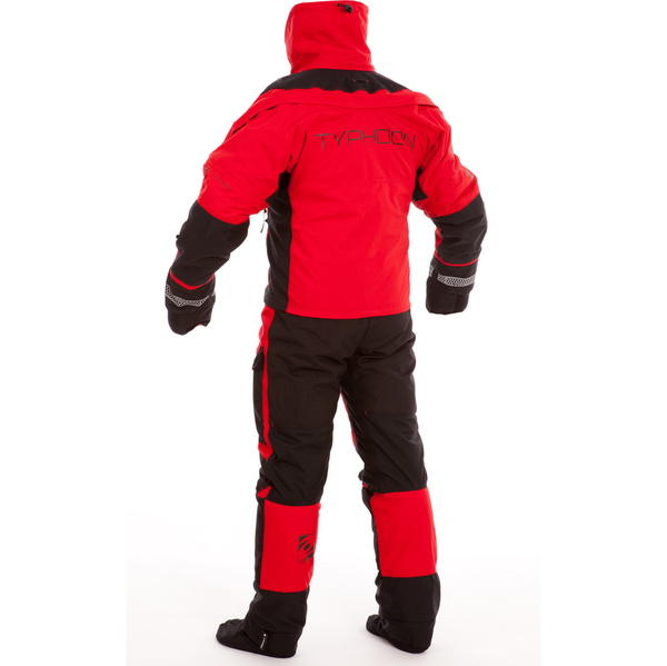 2019 Typhoon PS330 Xtreme Kayak / Ocean Sailing Drysuit + Con Zip Black / Red 100151