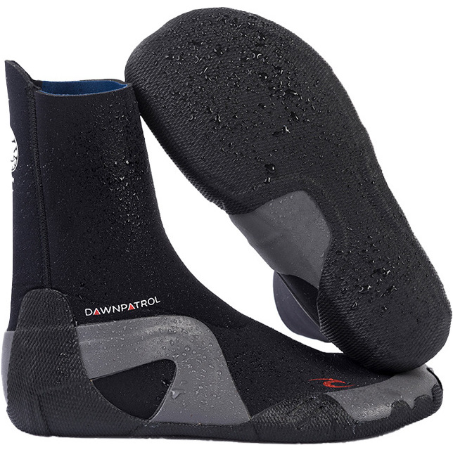 2026 Rip Curl Dawn Patrol 3mm Runde Zehe Neoprenstiefel WBO7DD - Black