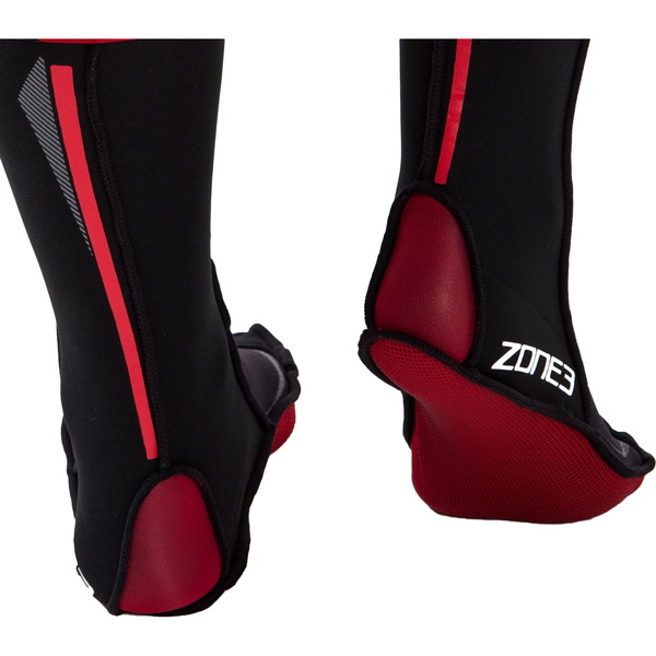 2023 Zone3 2mm Neoprene Swim Socks NA18UNSS - Black / Red