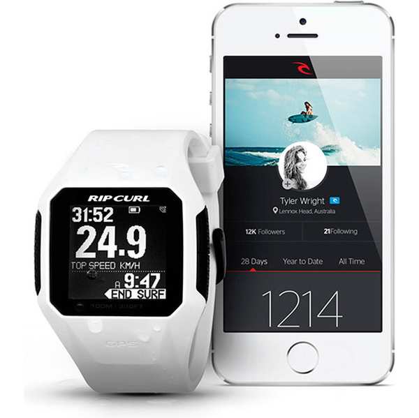 2018 Rip Curl Suche GPS Smart Surf Uhr in Weiß A1111