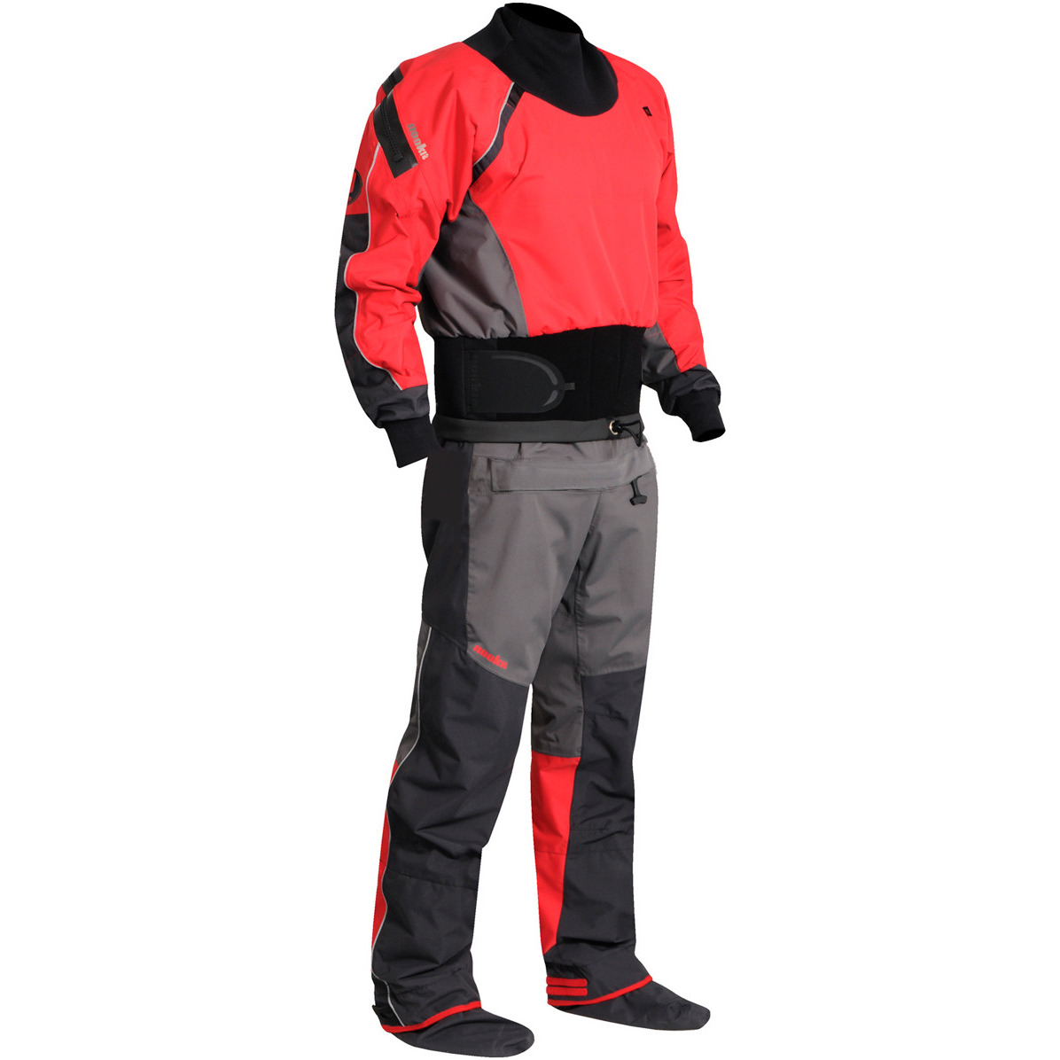 2026 Nookie Charger Kayak Drysuit Charcoal Grey Red DR10