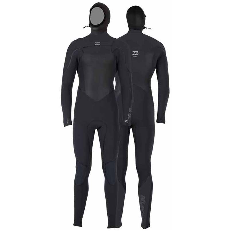Billabong Xero Gold 7 / 6mm mit Kapuze Steamer Wetsuit Schwarz N47M01