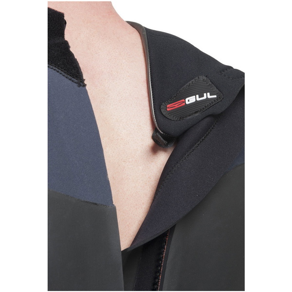 Gul Antwort 5 / 3mm GBS Zurück Zip Wetsuit Schwarz / Graphit / Red RE1213