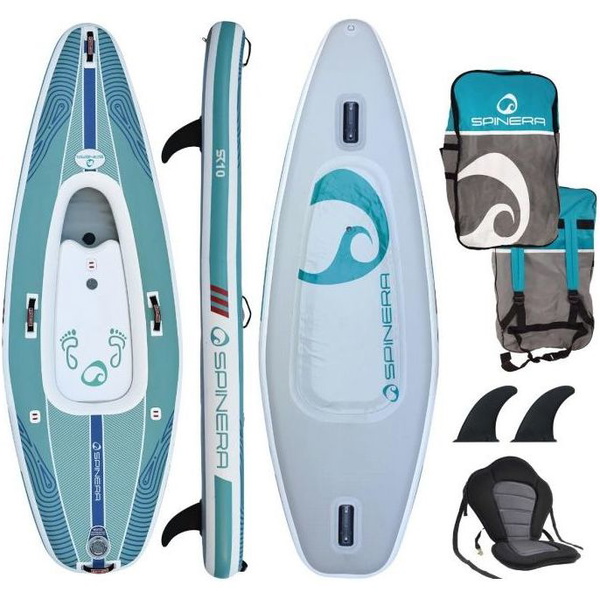 Spinera SK 10'0 1 Person Aufblasbares SupKayak Paket - Blue