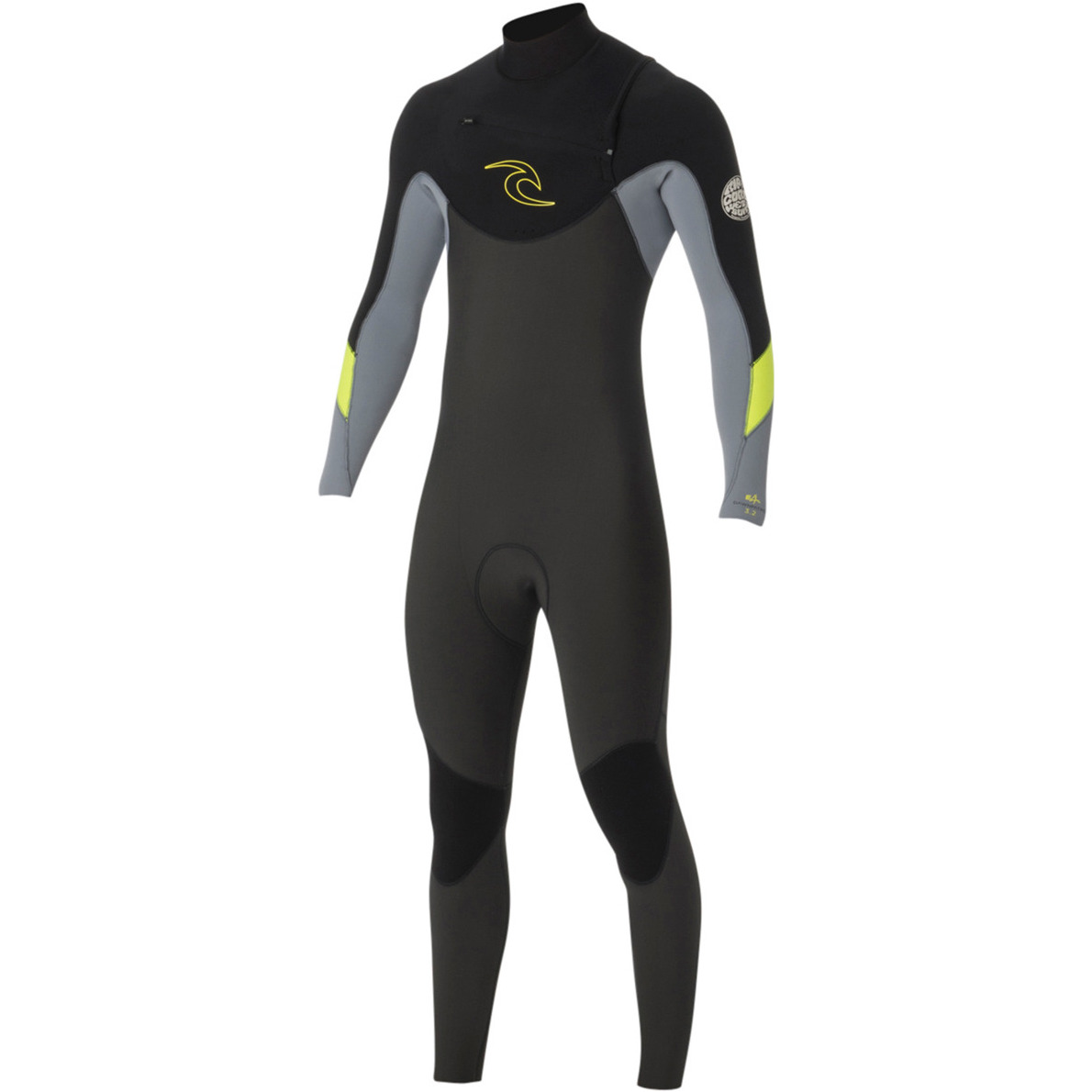 Rip Curl Dawn Patrol 3 / 2mm GBS Zip Neoprenanzug in grau WSM4AM