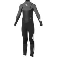 Junior Dawn Patrol 4/3mm ChestZip Wetsuit Black / Charcoal