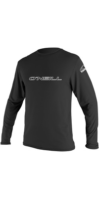 2026 O'Neill Mens Basic Skins Long Sleeve Rash Tee 4339 - Black