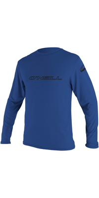 2026 ONeill Mens Basic Skins Long Sleeve Rash Tee 4339 - Pacific
