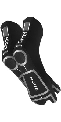 2026 Huub 3mm Neoprenanzug Schwimmsocken A2-ss - Schwarz / Silber
