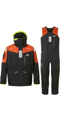 2026 Gill Männer OS1 Ocean Segelanzug GMOS1CS - Graphite / Orange