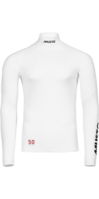 2026 Musto Champ Langarm Rash Rash Vest 82091 - Weiß