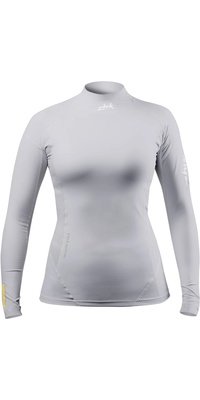 2026 Zhik Frauen Eco Long Sleeve Spandex Top DTP-0063-W-PLT - Platinum