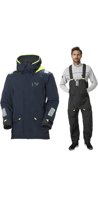 2026 Helly Hansen Männer Skagen Offshore-Jacke Und -Hose Segelanzug 3425534254 - Ebony / Navy
