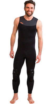 2026 Jobe Mens Toronto 2mm Jet Long John Shinprotector Neoprenanzug 303823003 - Schwarz