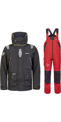 2026 Musto Männer BR2 Offshore Jacket & Salopette Segelanzug  Black /Rot
