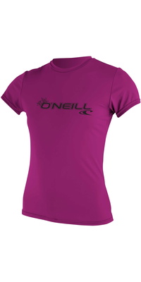 2026 Oneill Womens Basic Skins Kurzarm-Shirt 3547 - Fuchsrosa