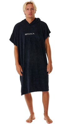 2026 Rip Curl Brand Kapuzenhandtuch Zum Wechseln Robe / Poncho 00ZMTO - Black / Grau