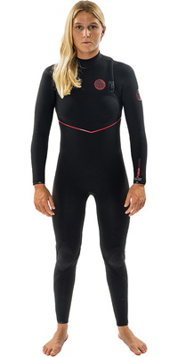 2025 Rip Curl Frauen Flashbomb Fusion 3/2mm Zip-frei Neoprenanzug 15AWFS - Black