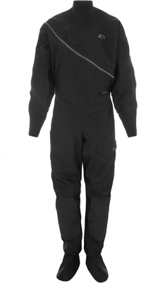 2026 Typhoon Frauen Ezeedon Front Zip Black 2026 Trockentauchanzug 100192 - / Grau